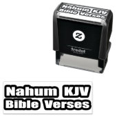 "Nahum KJV Bijbelverzen" Tekst Zelfinktende Stempel (In situ)