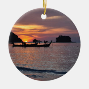 Nai Yang Beach, Phuket, Thailand sunset Keramisch Ornament