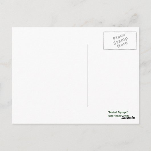 Naiad Nymph Briefkaart (Achterkant)