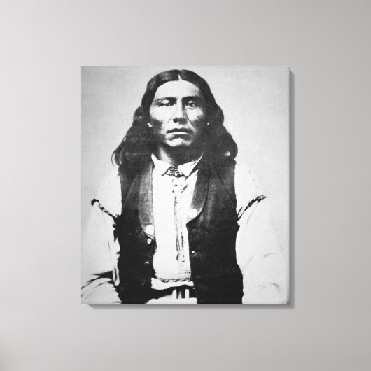 Naiche (d.1874) Chief of the Chiricahua Apaches of Canvas Afdruk (Voorkant)