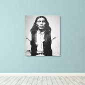 Naiche (d.1874) Chief of the Chiricahua Apaches of Canvas Afdruk (Insitu (Houten vloer))