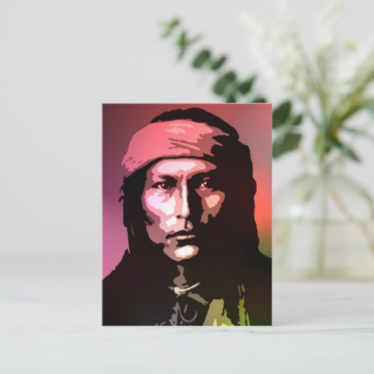 Naichez - Chiricahua Apache Briefkaart (Staand voorkant)