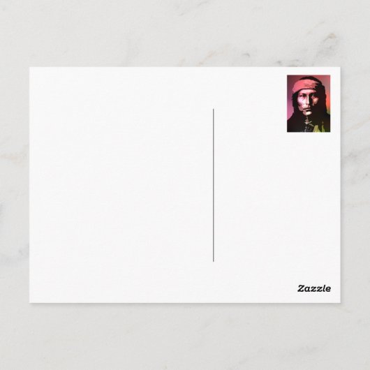 Naichez - Chiricahua Apache Briefkaart (Achterkant)