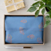 Naïef geschilderde herfstlucht tissuepapier (Geschenk)