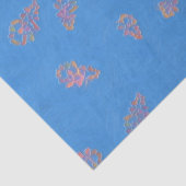 Naïef geschilderde herfstlucht tissuepapier (Detail)