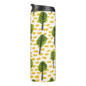 Naïef groen zwart boom patroon thermosbeker (Geroteerd rechts)