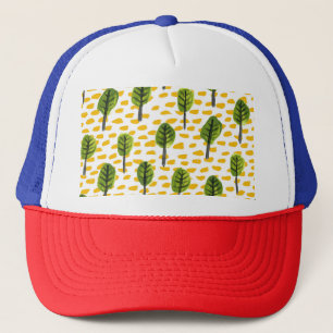 Naïef groen zwart boom patroon trucker pet