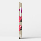 Naïeve aardbeien: Beige achtergrond naadloos. Case-Mate iPhone Case (Achterkant / Links)