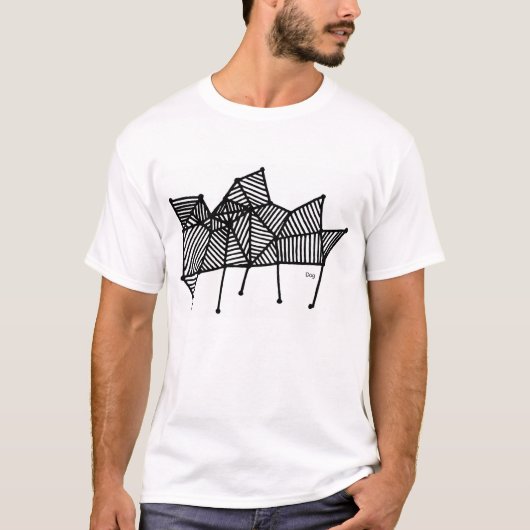 naïeve hond t-shirt (Voorkant)