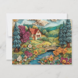 NAÏEVE kunst ansichtkaart Briefkaart