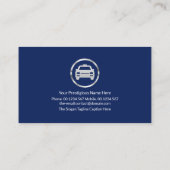 Naight Lights City Traffic Bokeh Taxi Service Visitekaartje (Achterkant)