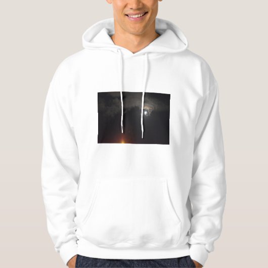 Naight Owl White Hoodie (Voorkant)