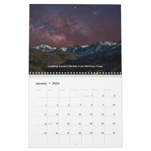 Naight Skies Kalender (Jan 2026)
