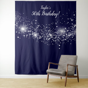 Naight Sky Birthday - foto - achtergrond Wandkleed