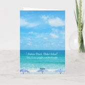 Naiharn Beach, Phuket Island Kaart (Achterkant)