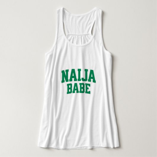 Naija Babe Nigeriaanse trots Tanktop (Design voorkant)