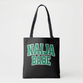 Naija Babe — Nigeriaanse trots tote tas (Voorkant)