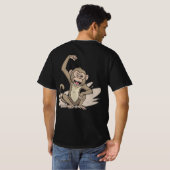 Naija Hustle Monkey T-Shirts - Destiny Citaat (Achterkant volledig)