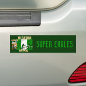 Naija vlag van Nigeria voetbalcadeaus Bumpersticker (Op auto)