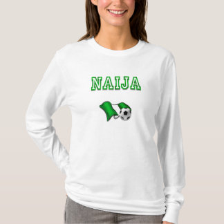 Naija vlag van Nigeria voetbalcadeaus T-shirt