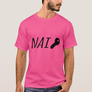 Naikey Fake Funny Brand Design T-shirt