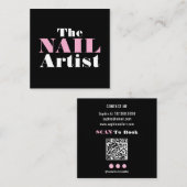 Nail Art Artist Visitekaartje (Voorkant / Achterkant)