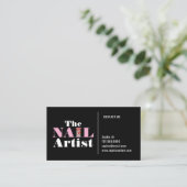 Nail Art Artist Visitekaartje (Staand voorkant)