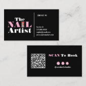 Nail Art Artist Visitekaartje (Voorkant / Achterkant)