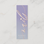 Nail Art Beauty Salon Manicure Specialist Mini Visitekaartje (Voorkant)