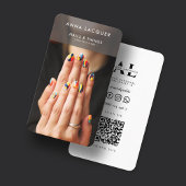 Nail Art Beauty Salon Manicure Specialist QR Code Visitekaartje