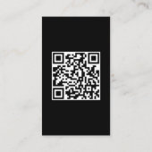 Nail Art Beauty Salon Manicure Specialist QR Code Visitekaartje (Achterkant)