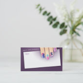 Nail Art-benoeming en -Visitekaartje Afsprakenkaartje (Staand voorkant)