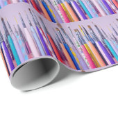 Nail Art Brush Collectie Cadeaupapier (Rol Hoek)