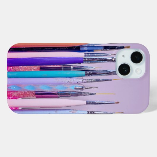 Nail Art Brush Collectie Case-Mate iPhone Case (Achterkant (horizontaal))
