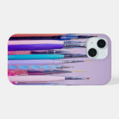 Nail Art Brush Collectie iPhone 15 Case (Achterkant horizontaal)