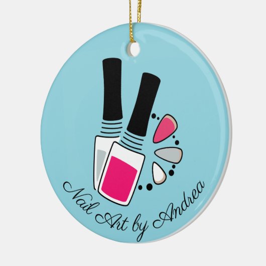 Nail Art Design Keramisch Ornament (Links)