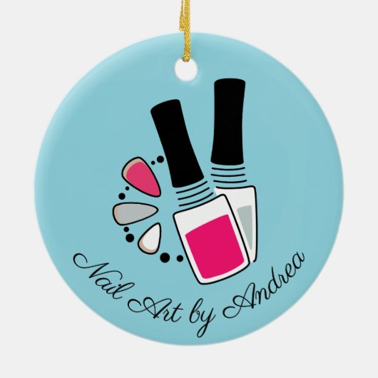 Nail Art Design Keramisch Ornament (Achterkant)