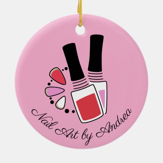 Nail Art Design Keramisch Ornament (Achterkant)