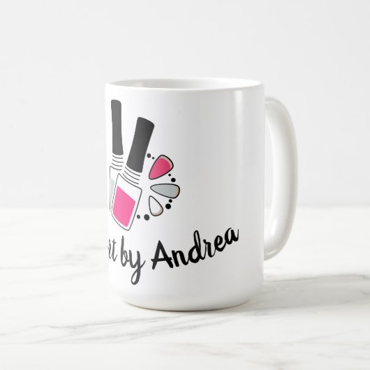 Nail Art Design Koffiemok (Voorkant rechts)