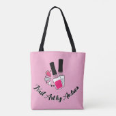 Nail Art Design Tote Bag (Achterkant)