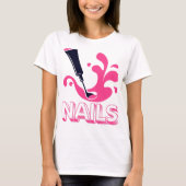 Nail Art Enthusiast Tee – Bold Manicure Graphic  T-shirt (Voorkant)