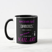 Nail Art is mijn beste vriend 11 oz Combo Mok (Links)
