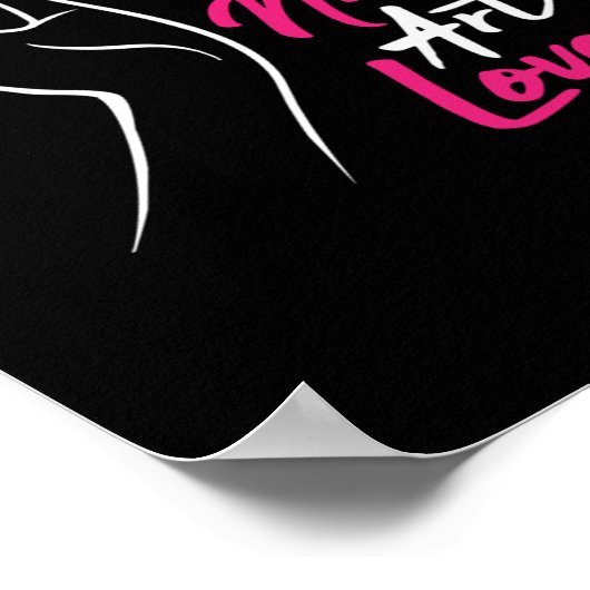 Nail Art Love Fingernagelmest Poster (Hoek)