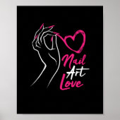 Nail Art Love Fingernagelmest Poster (Voorkant)