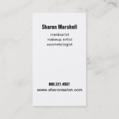Nail Art Nail Artist Manicurist Beauty Salon Visitekaartje (Achterkant)