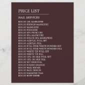 Nail Art, Nail Technicien, Nail Salon Adverteren Flyer (Achterkant)