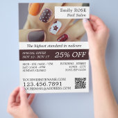 Nail Art, Nail Technicien, Nail Salon Adverteren Flyer (Hand)