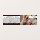 Nail Art, Nail Technicus, Nail Salon Loyalty Visitekaartje (Buitenkant ongevouwen)