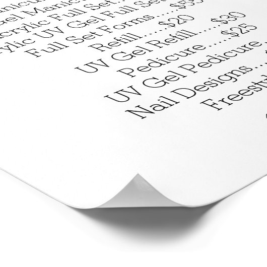 Nail art poster (Hoek)