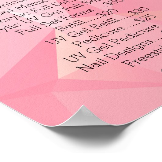 Nail art poster (Hoek)